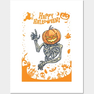 Halloween Torrent card pumpkin Posters and Art